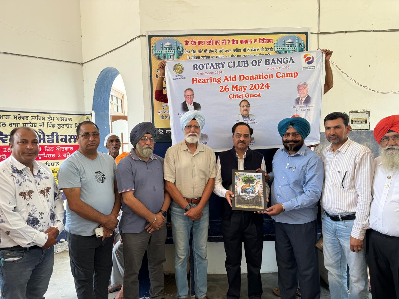A 'Hearing-Aid' camp was organized by Rotary Club Banga.
